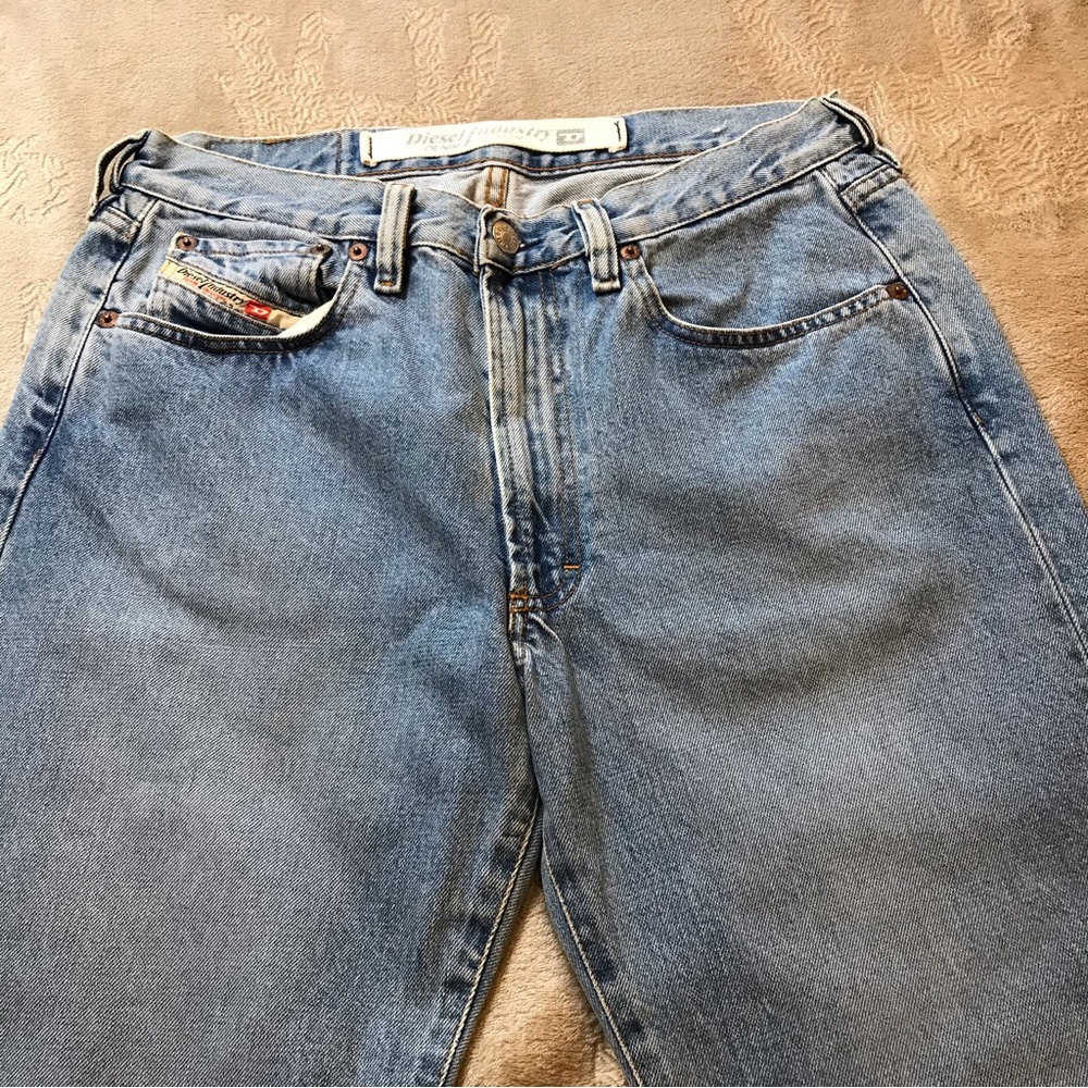 Diesel Industry blue cotton straight jeans 32 x 28